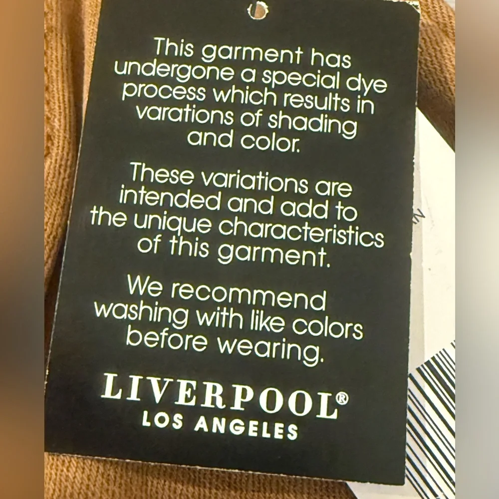 Liverpool Los Angeles NWT Size XS Brown/Tan  Denim Long Sleeve Jacket (0600) - Picture 13 of 16